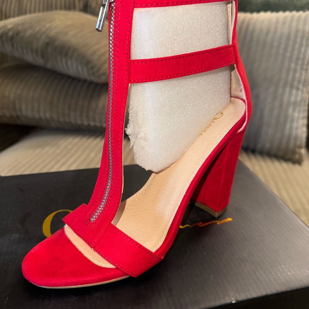 Elegant Red Women's Heels